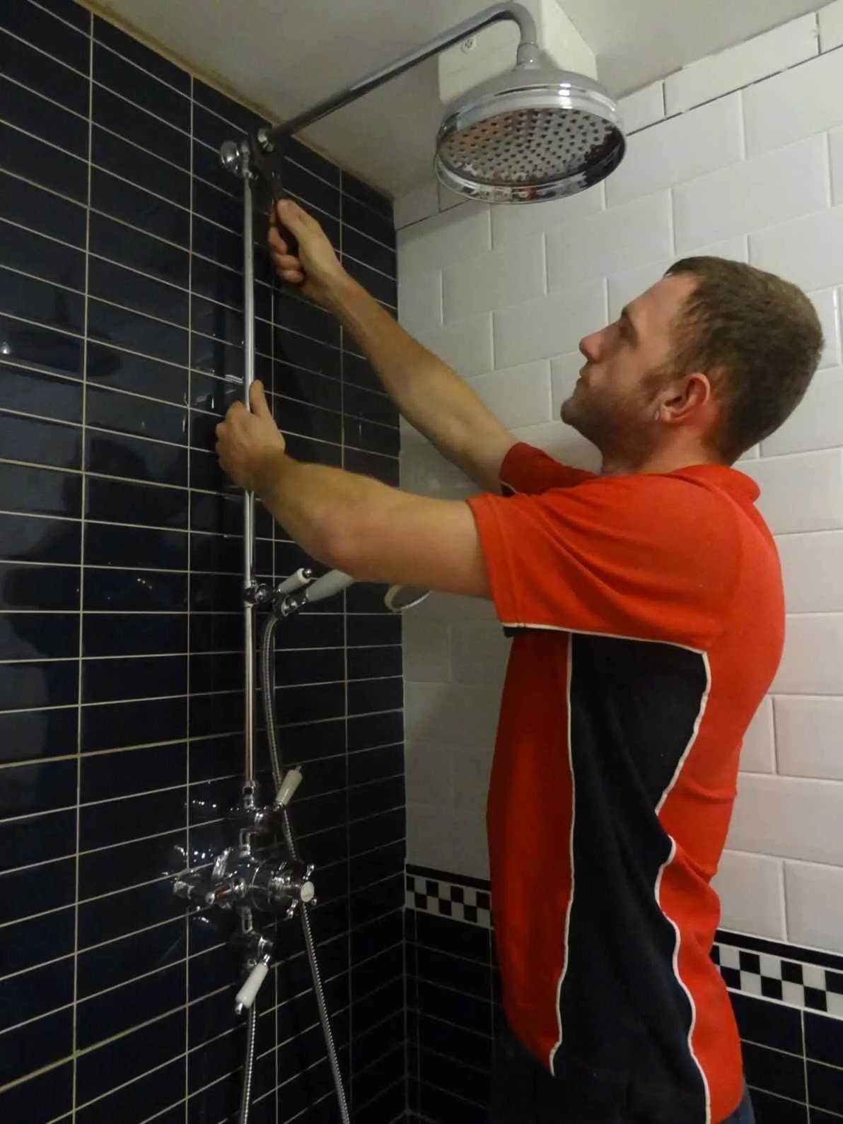 Chelsea Plumbers 247 engineer installing copper pipework during a boiler and central heating installation